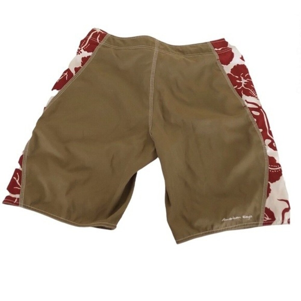 AMERICAN EAGLE Beige Board Shorts Surf Shorts Swim Trunks Mens Size 34 - Picture 4 of 11